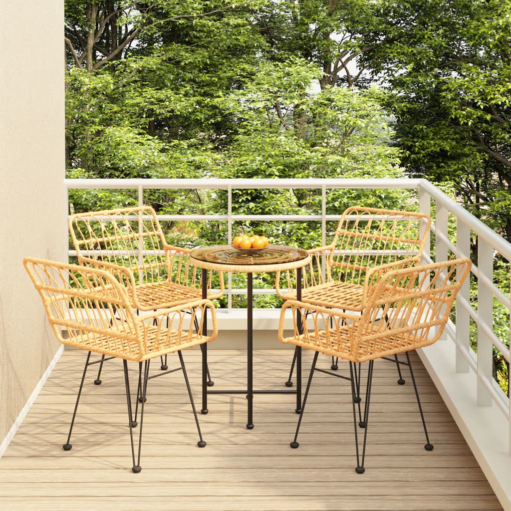 5-Delige Tuinset Poly Rattan