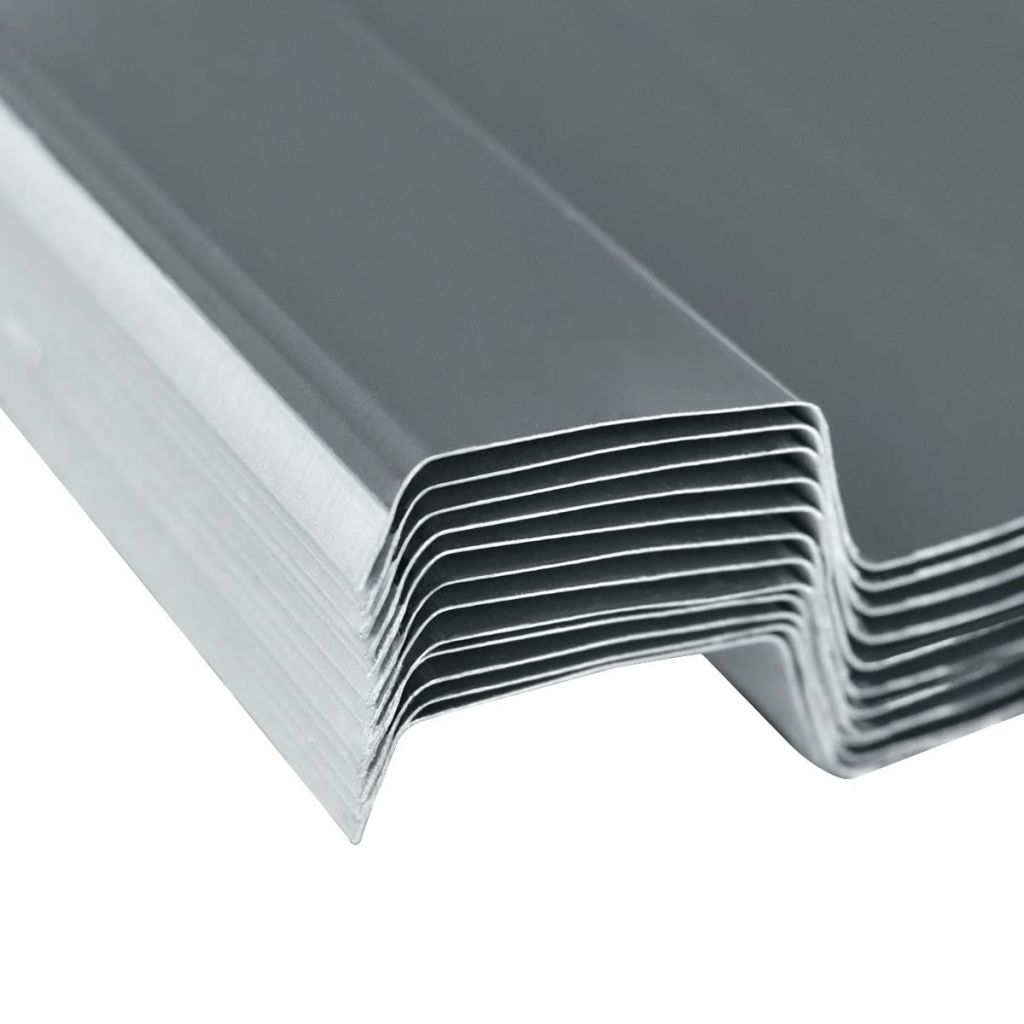 12 st Dakpanelen gegalvaniseerd staal grijs