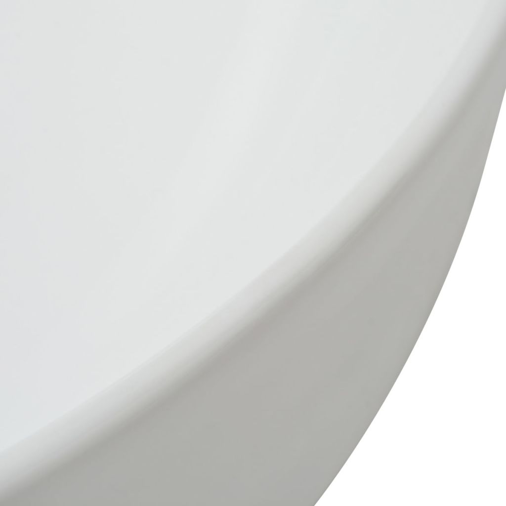 Wastafel rond wit 41,5x13,5 cm keramiek