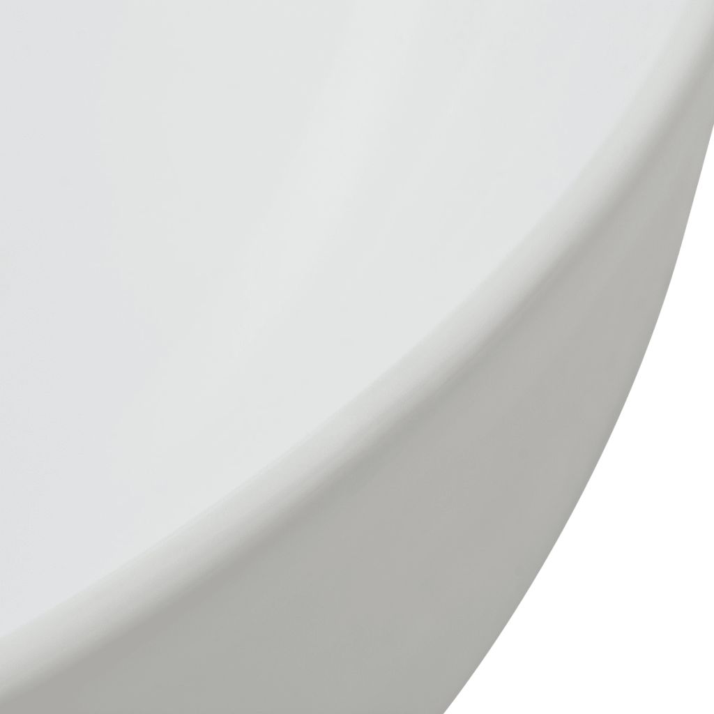 Wastafel driehoekig wit 50,5x41x12 cm keramiek