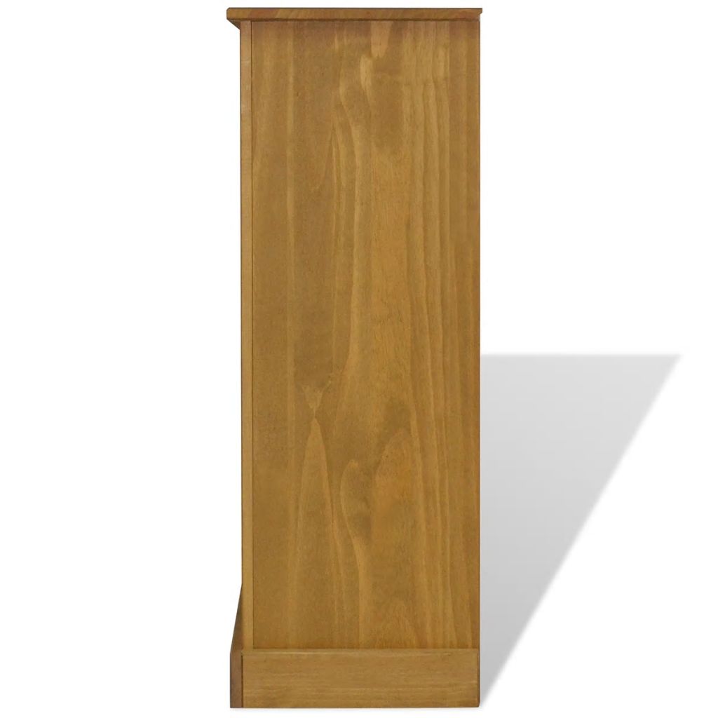 Boekenkast grenenhout met 3 planken Corona-stijl 81x29x100 cm