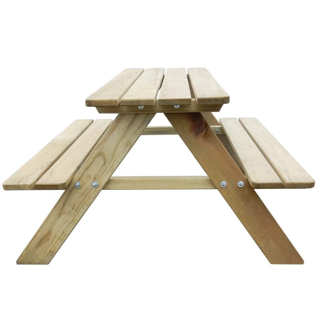 Picknicktafel voor kinderen 89x89,6x50,8 cm grenenhout