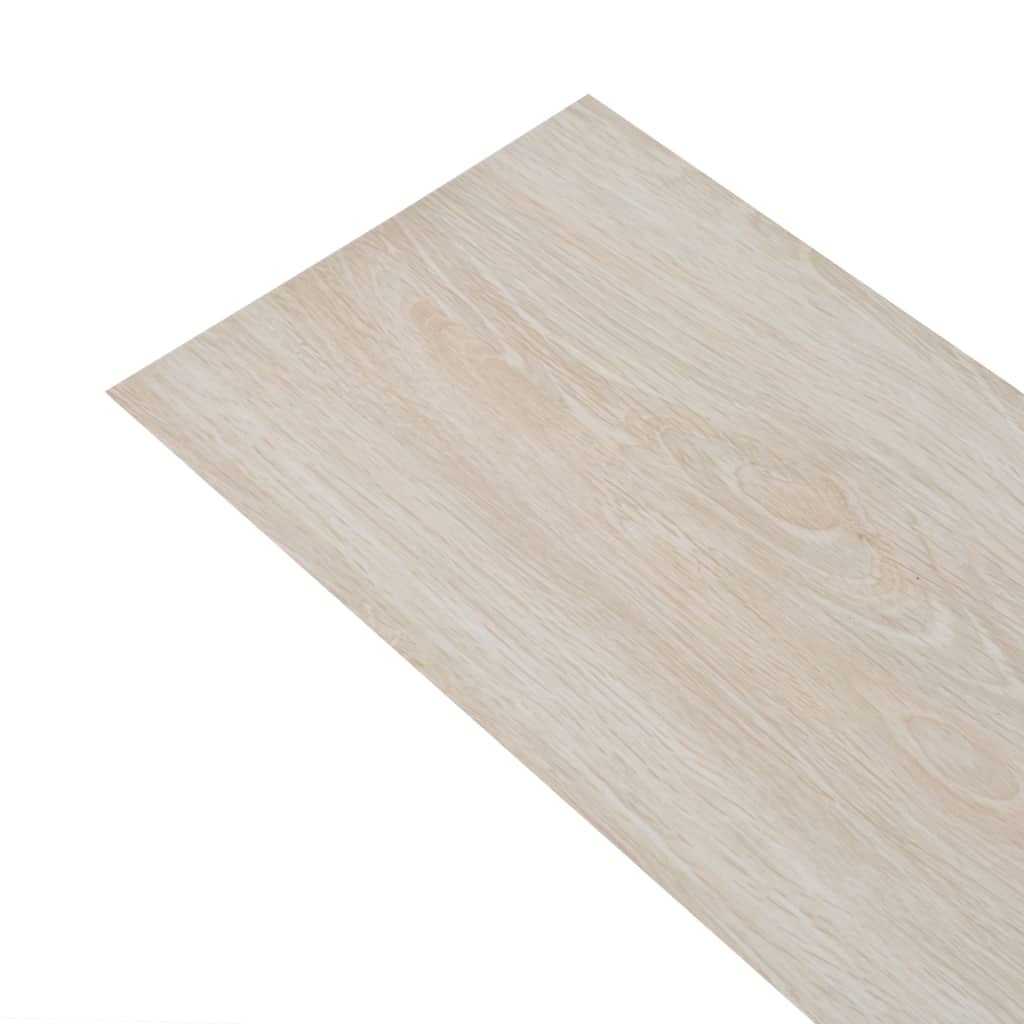 Vloerplanken zelfklevend 5,02 m² 2 mm PVC klassiek wit eiken