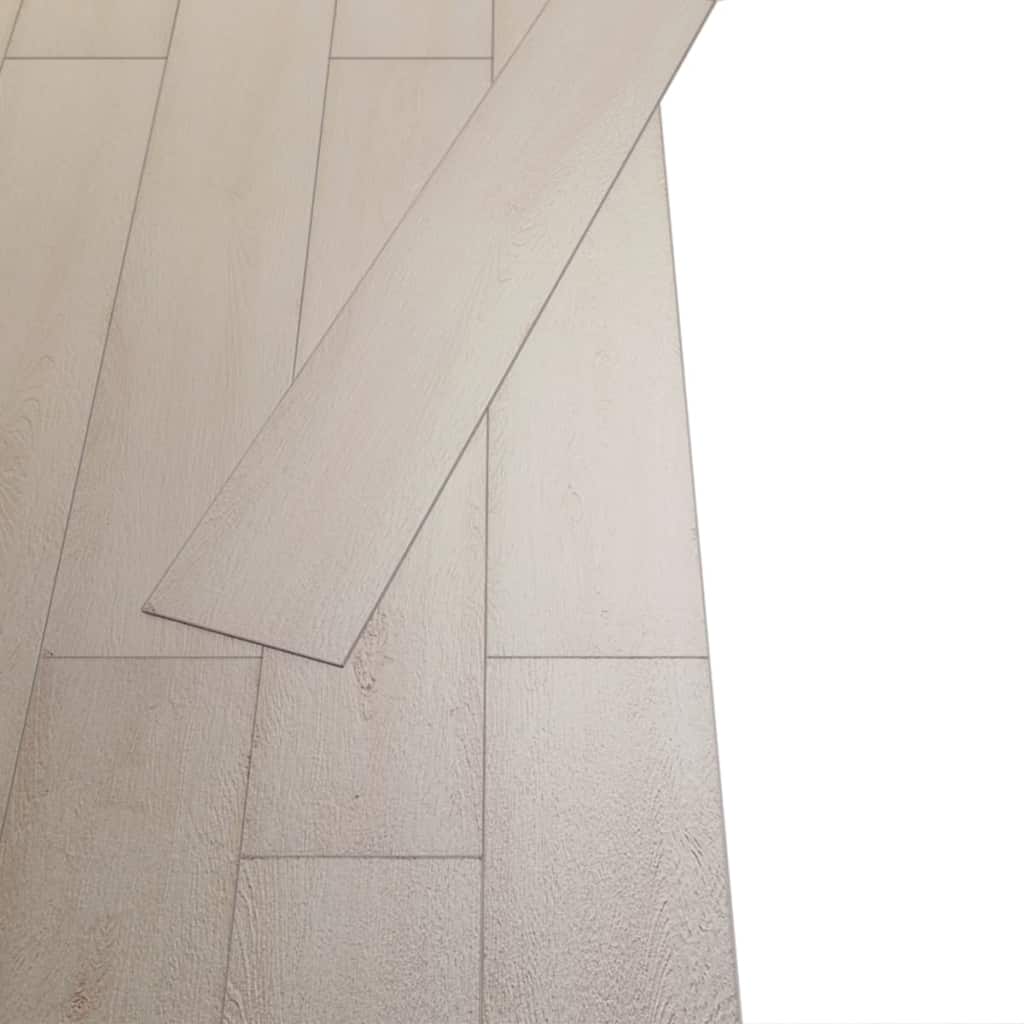 Vloerplanken zelfklevend 5,02 m² 2 mm PVC klassiek wit eiken