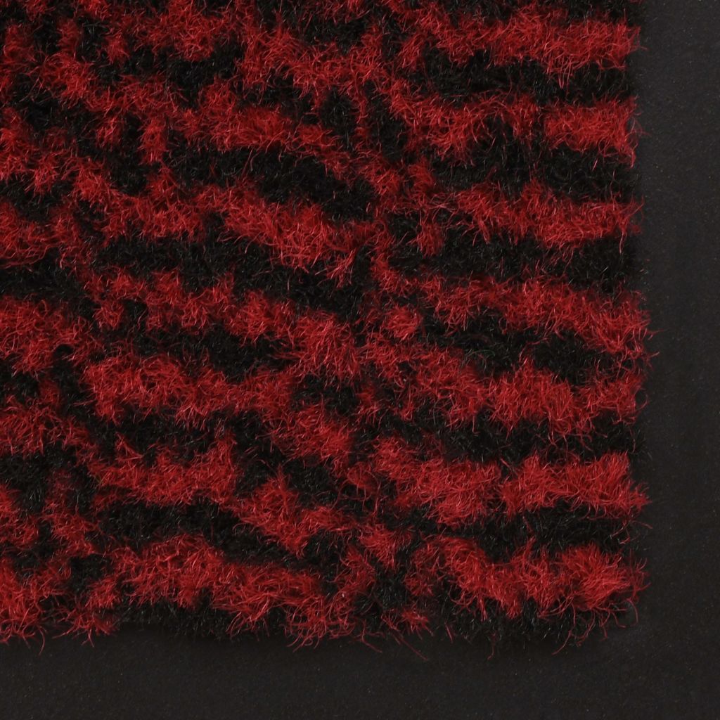 Droogloopmat rechthoekig getuft 90x150 cm rood