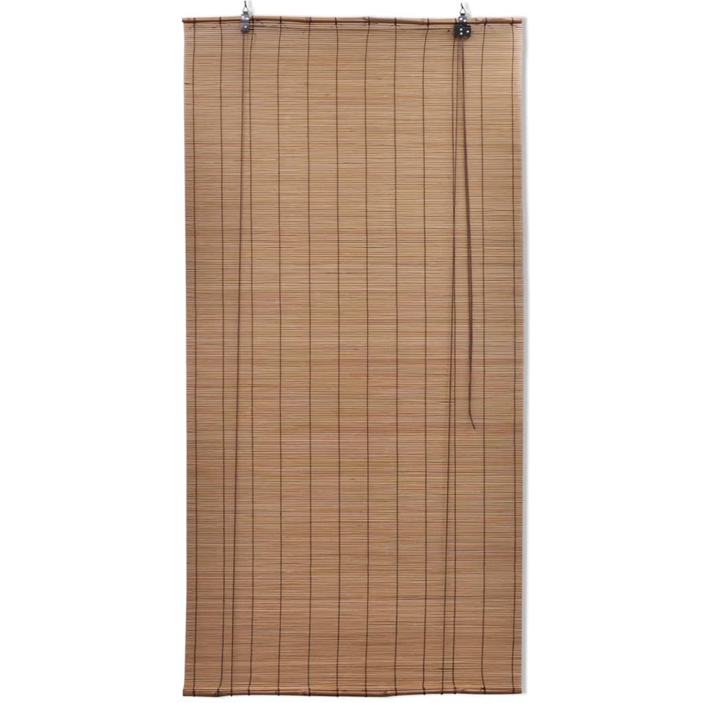 Rolgordijn 100x220 cm bamboe bruin