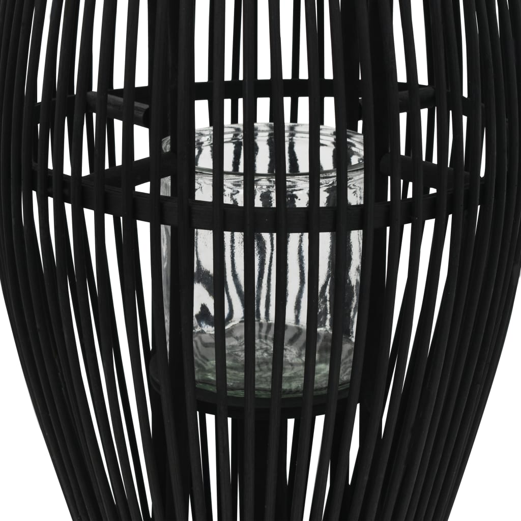 Lantaarnhouder hangend 60 cm bamboe zwart
