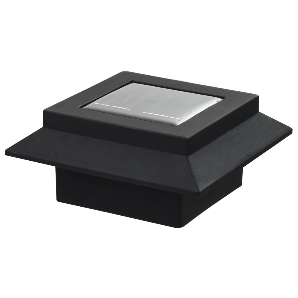 LED-solarlampen vierkant 12 cm zwart 6 st