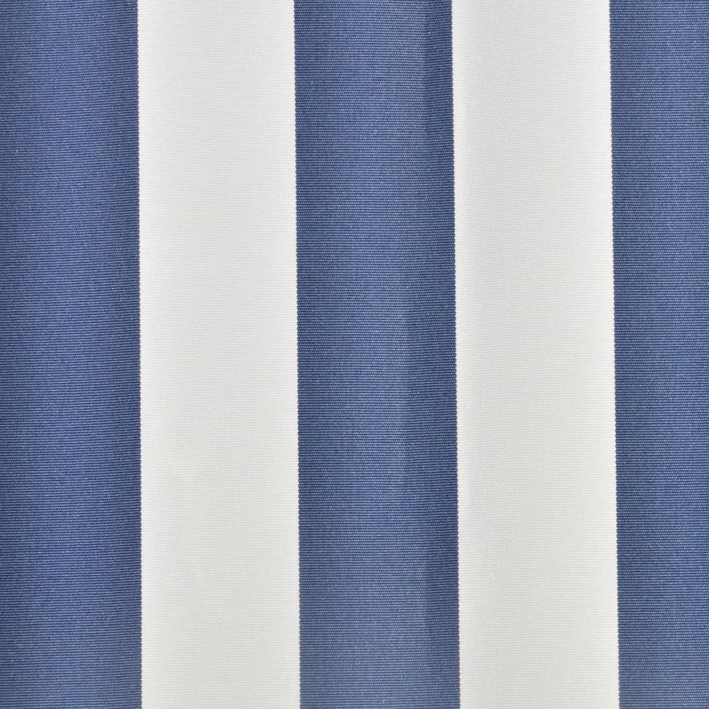 Luifeldoek 450x300 cm canvas blauw en wit