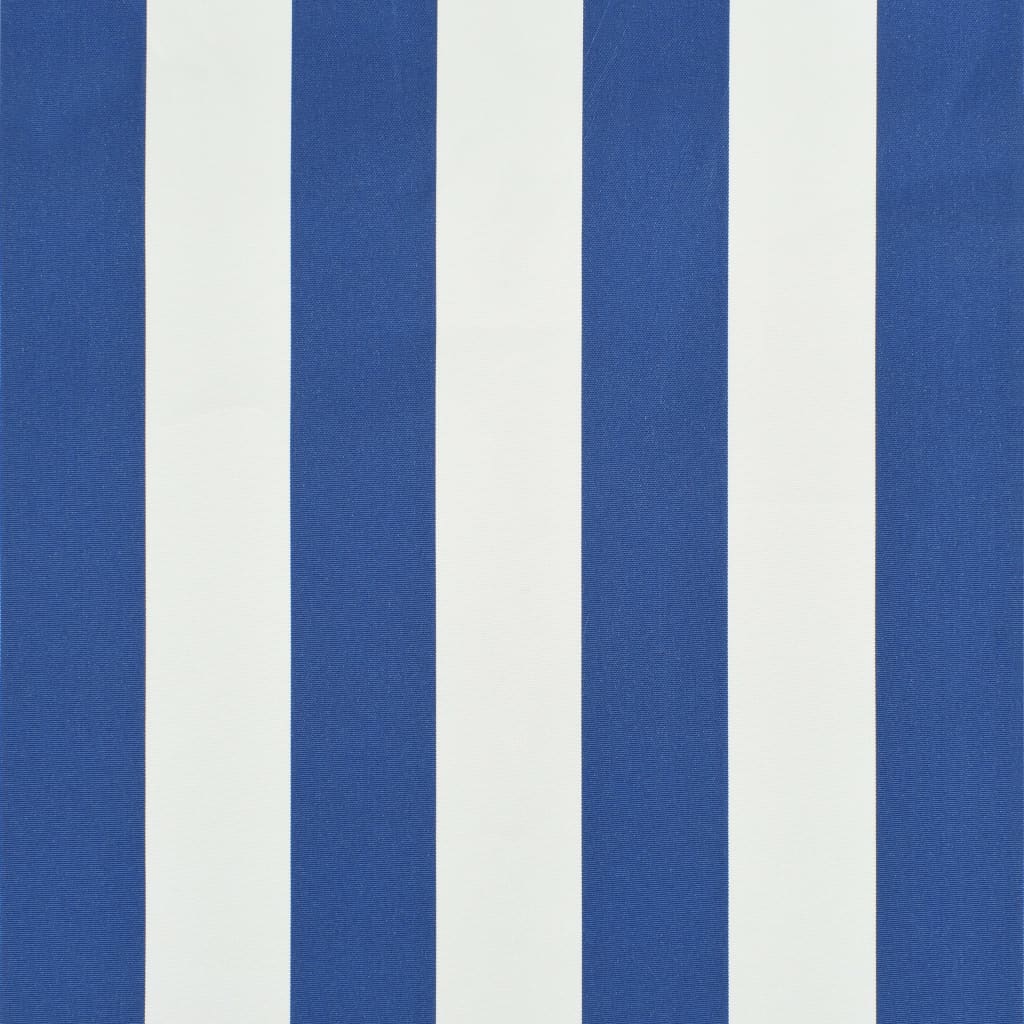 Luifel 300x120 cm blauw en wit