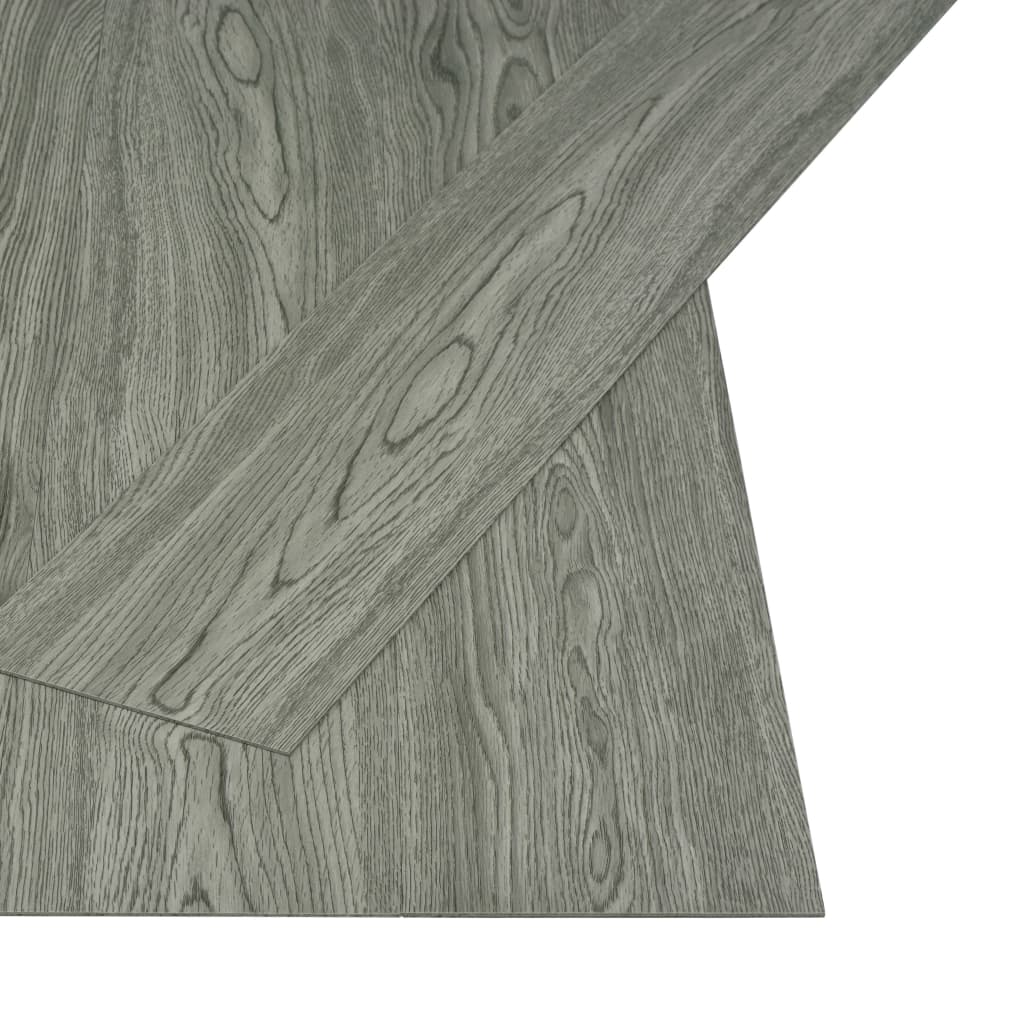 Vloerplanken zelfklevend 4,46 m² 3 mm PVC grijs