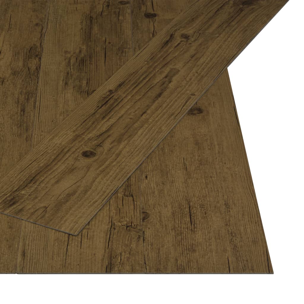 Vloerplanken zelfklevend 4,46 m² 3 mm PVC natuurlijk bruin