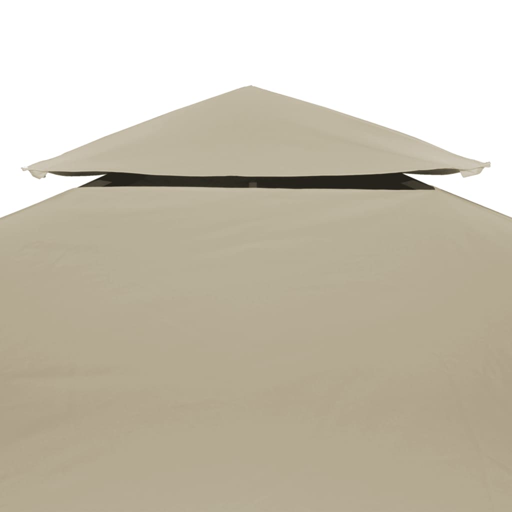 Vervangend tentdoek prieel 310 g/m² 3x3 m beige