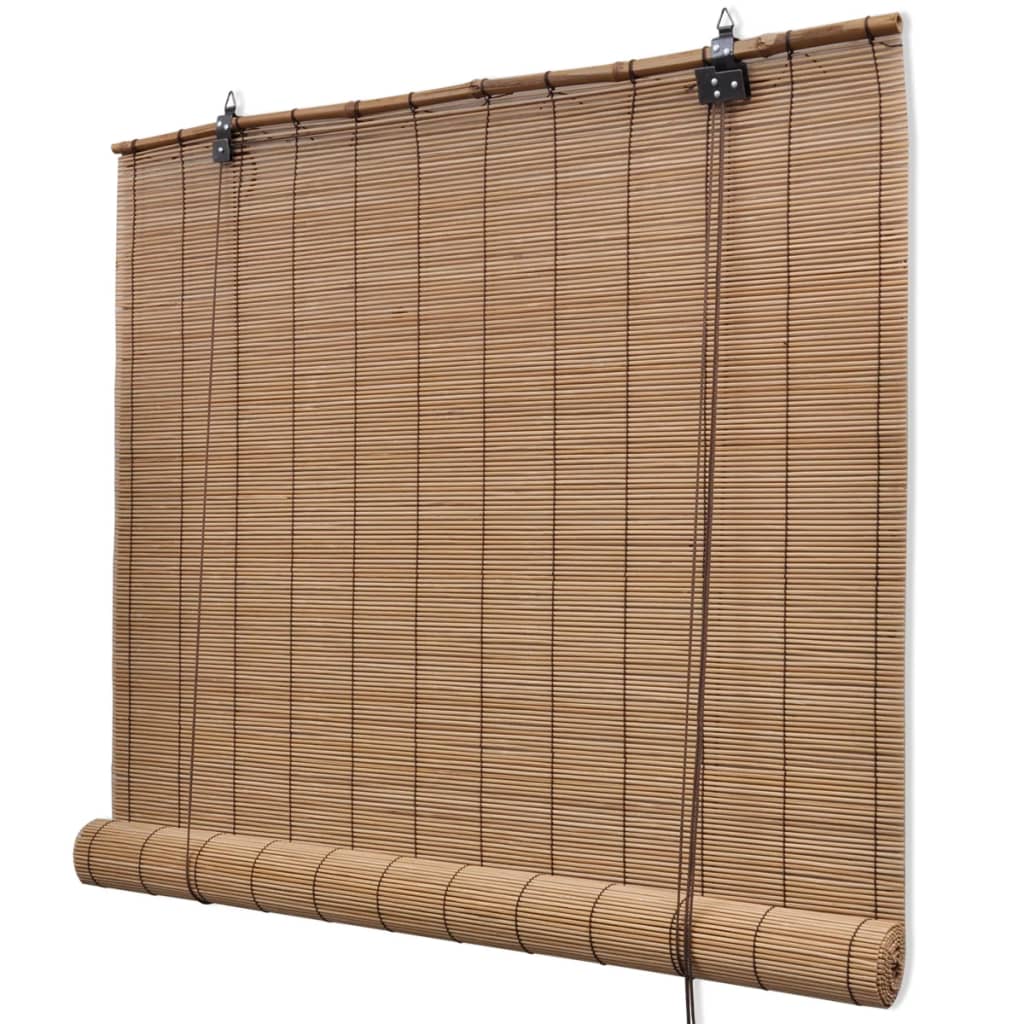 Rolgordijn 120x160 cm bamboe bruin