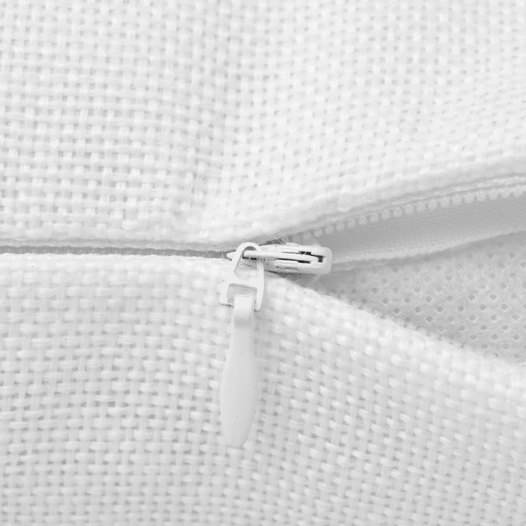 Kussenhoezen 4 stuks linnen look wit 40x40 cm