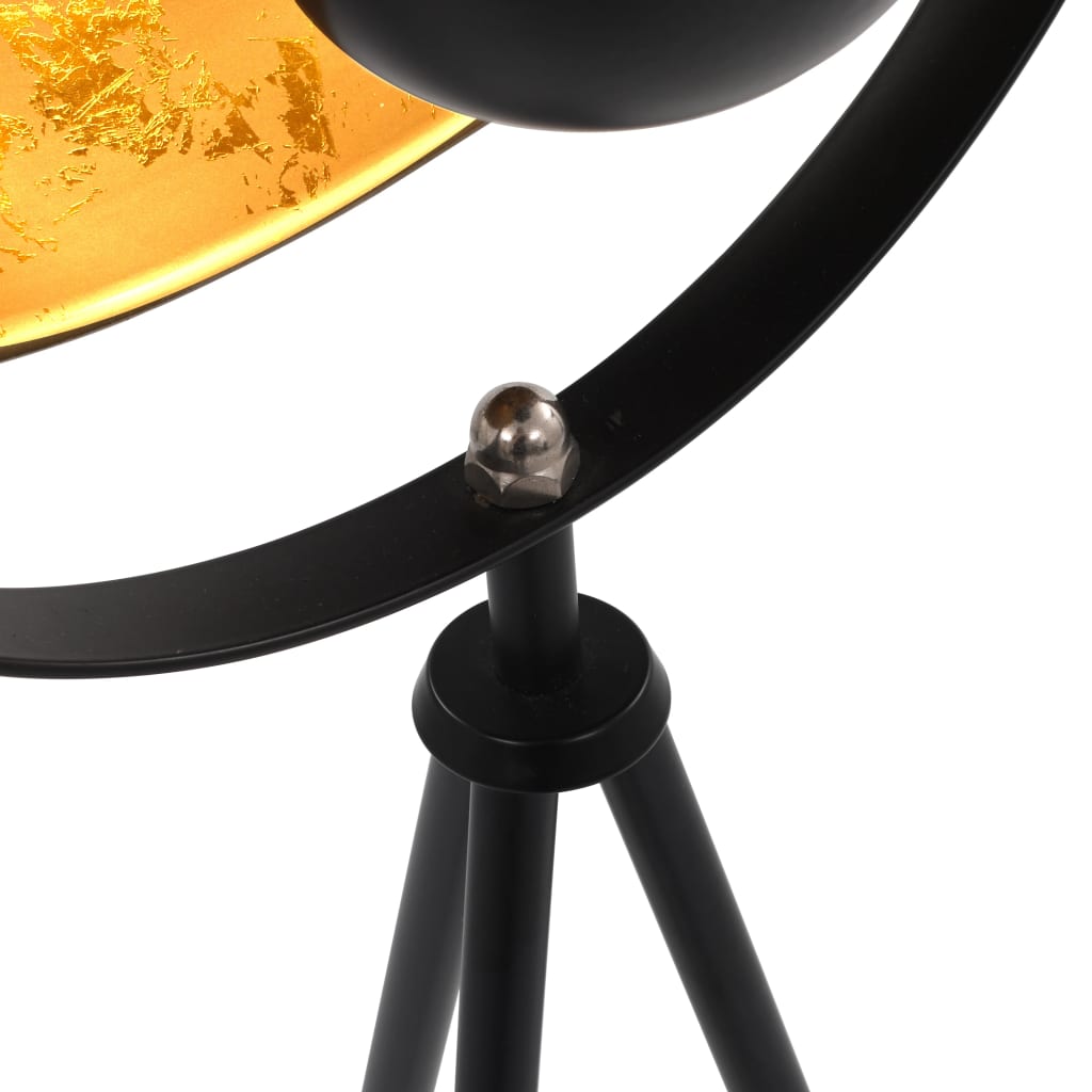 Lamp staand E27 31 cm zwart en goud