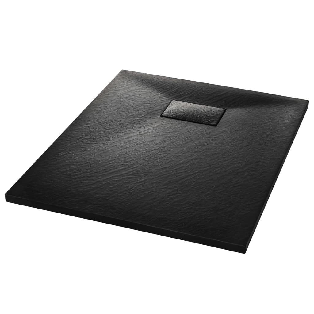 Douchebak 90x70 cm SMC zwart