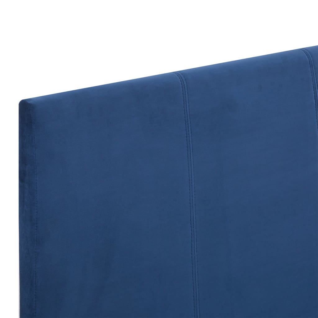 Bedframe stof blauw 180x200 cm