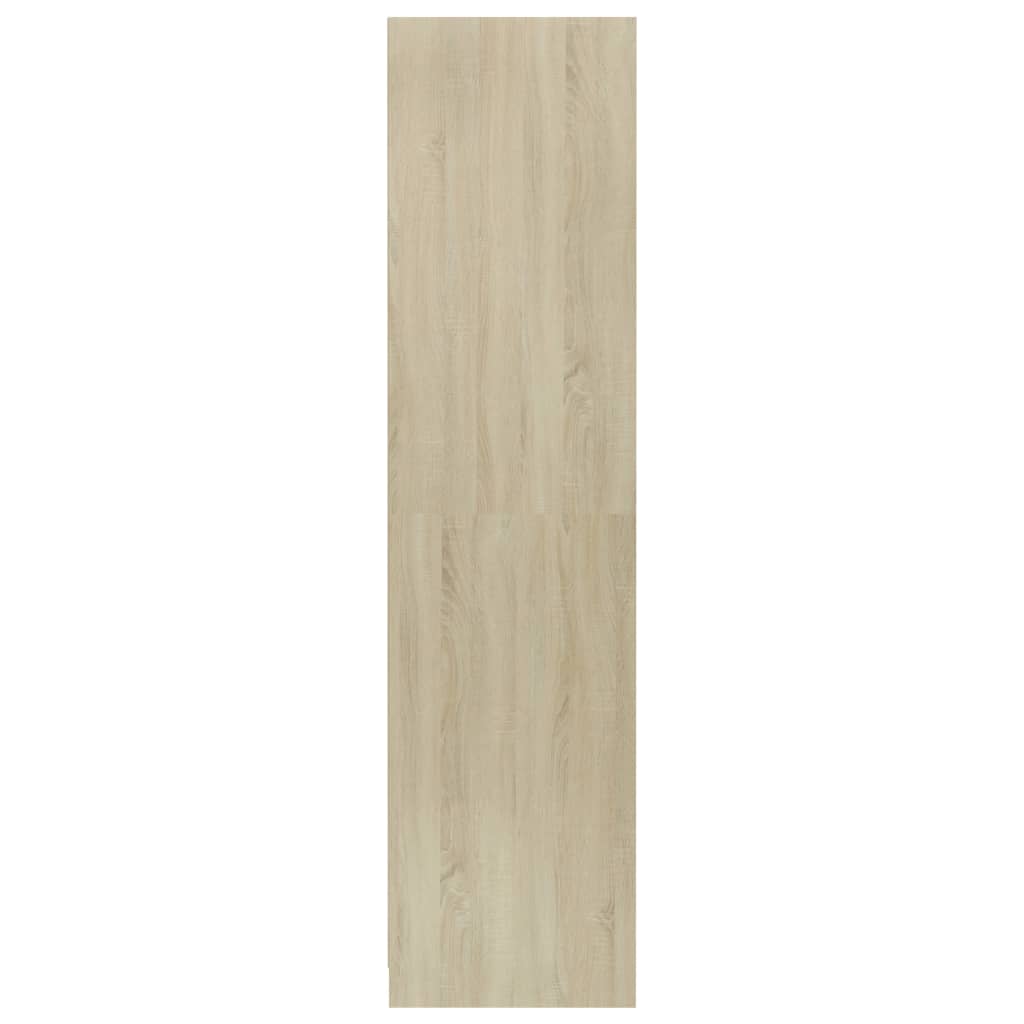Kledingkast 50x50x200 cm bewerkt hout sonoma eikenkleurig