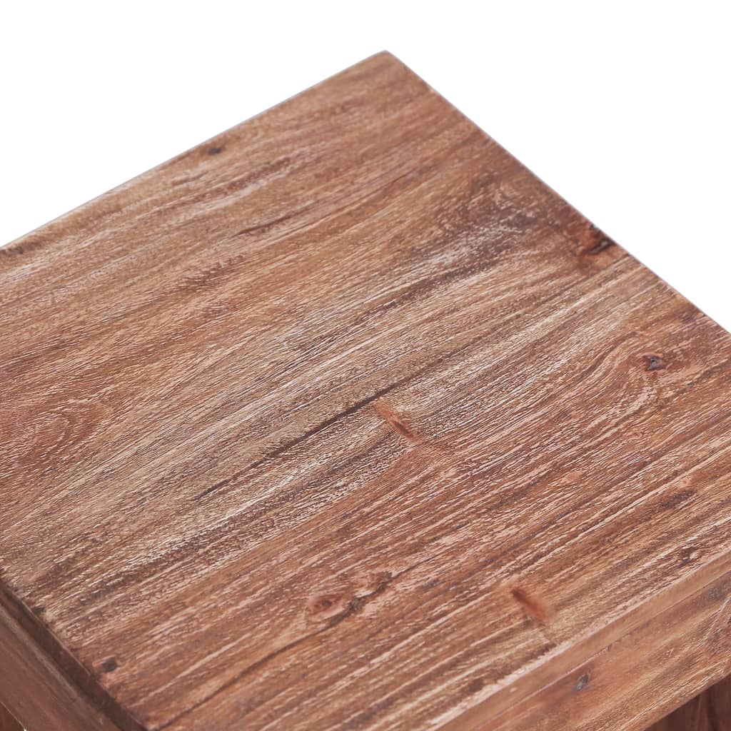 Salontafel 30x30x30 cm massief gerecycled hout