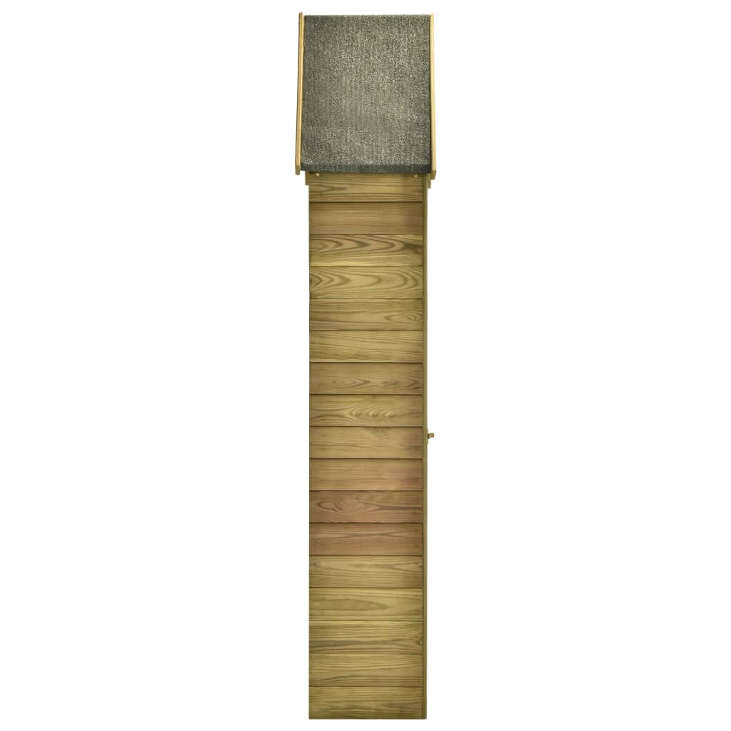 Tuinschuur met deur 69,5x32x178 cm geïmpregneerd grenenhout