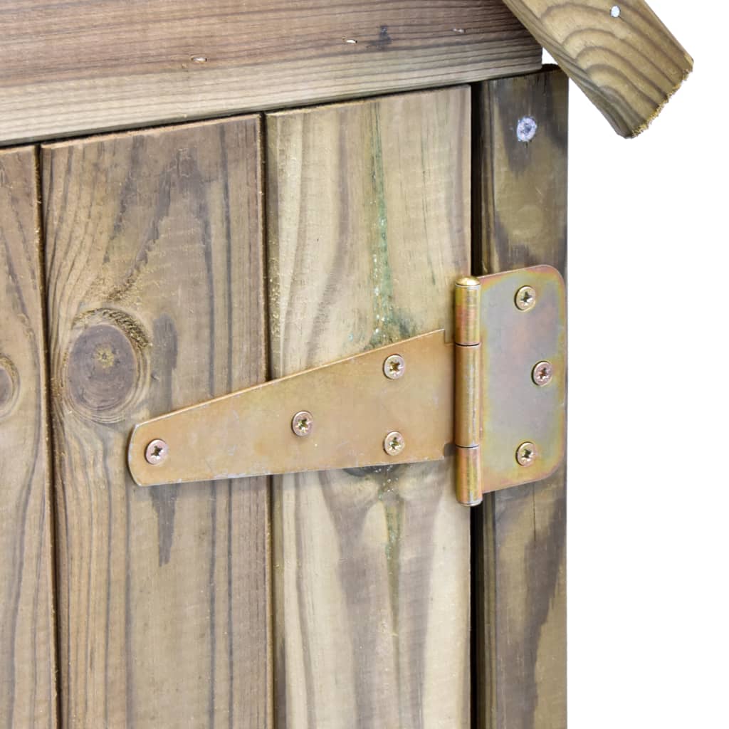 Tuinschuur met deur 69,5x32x178 cm geïmpregneerd grenenhout