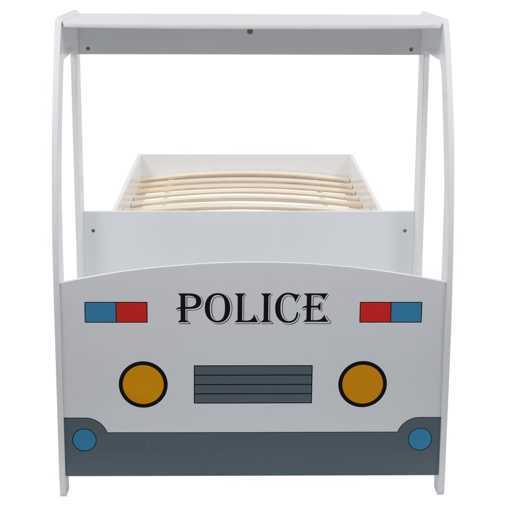Kinderbed politieauto met 7 Zone H2 H3 matras 90x200 cm