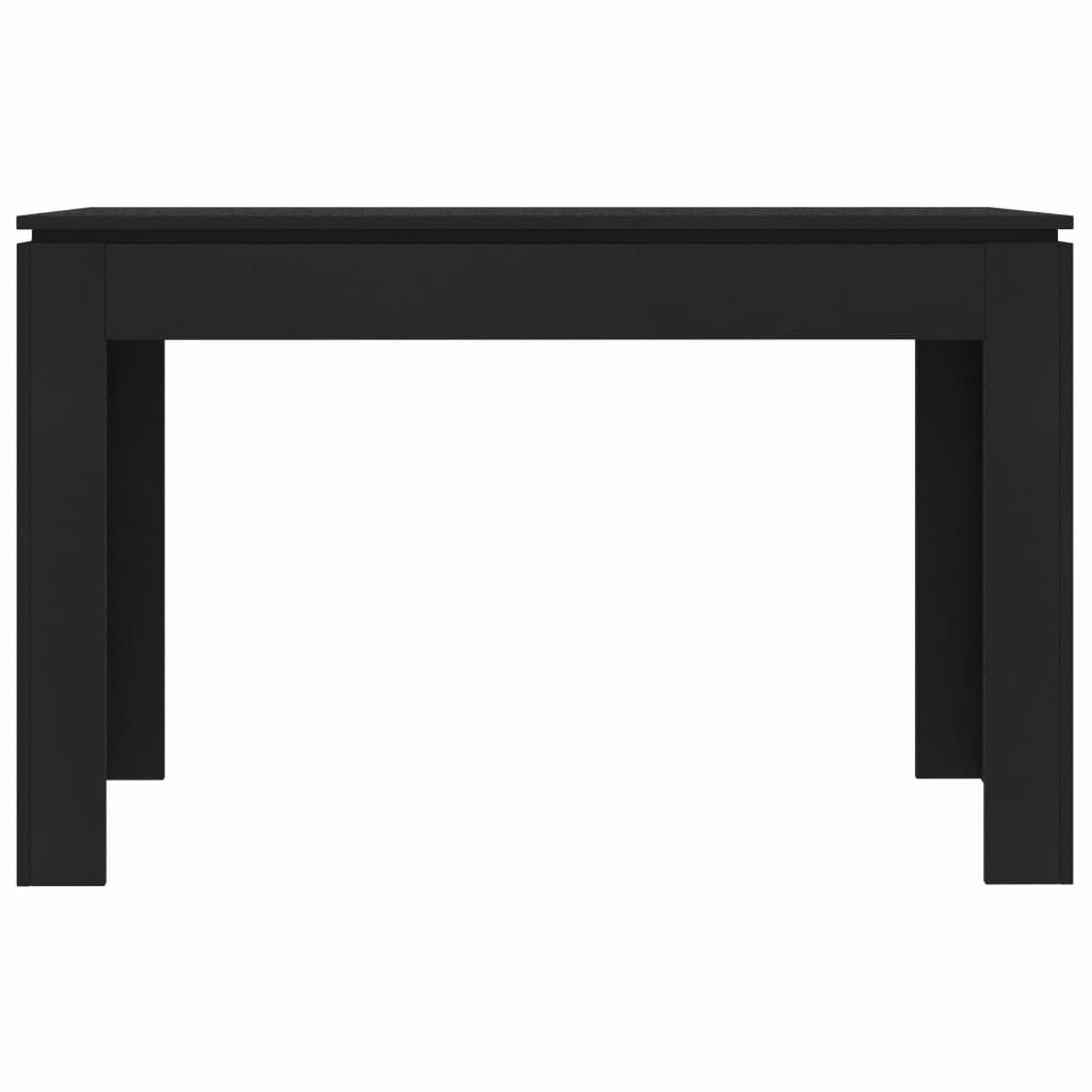 Eettafel 120x60x76 cm bewerkt hout zwart