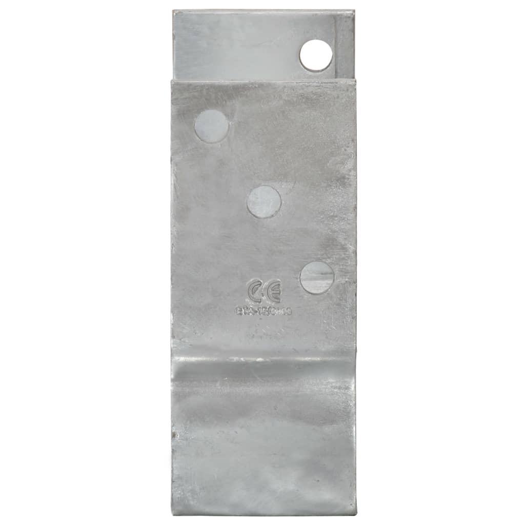 Grondankers 6 st 8x6x15 cm gegalvaniseerd staal zilverkleurig