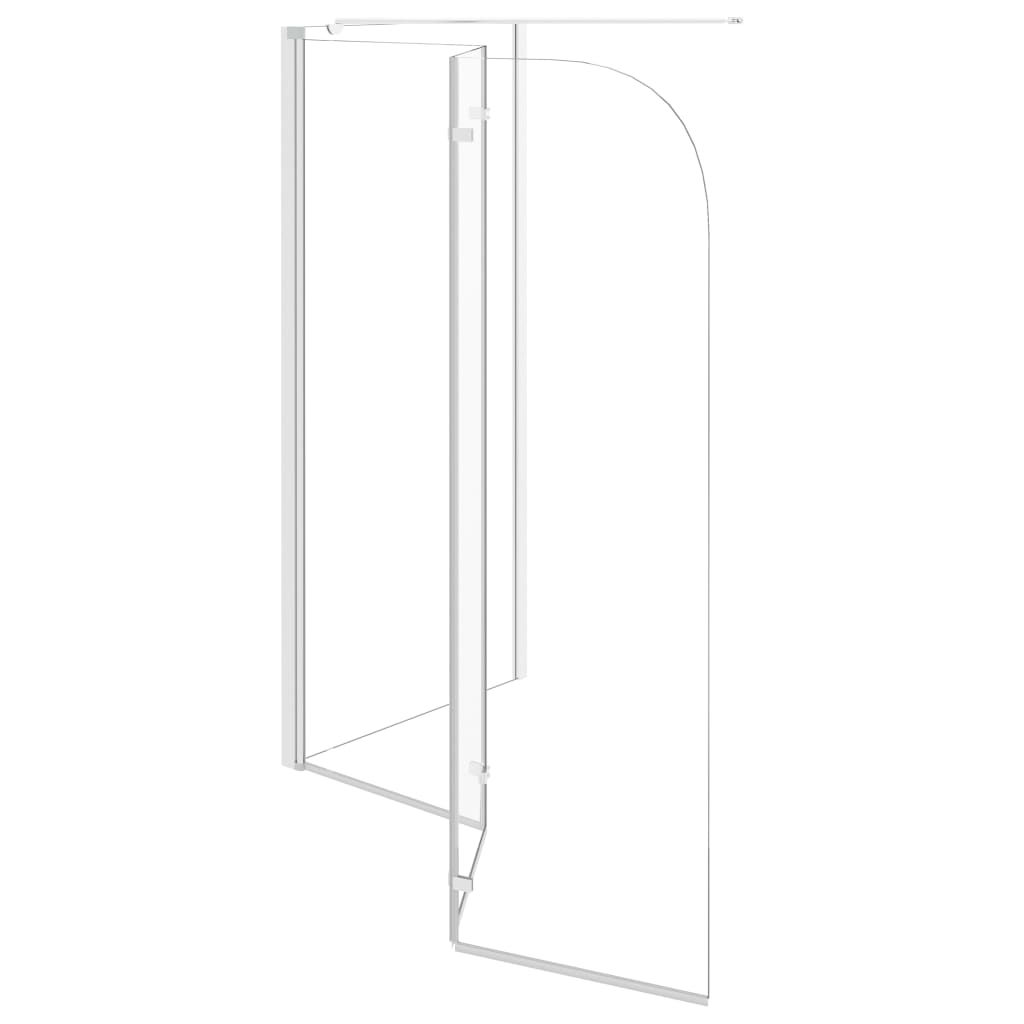 Badwand 120x69x130 cm gehard glas transparant