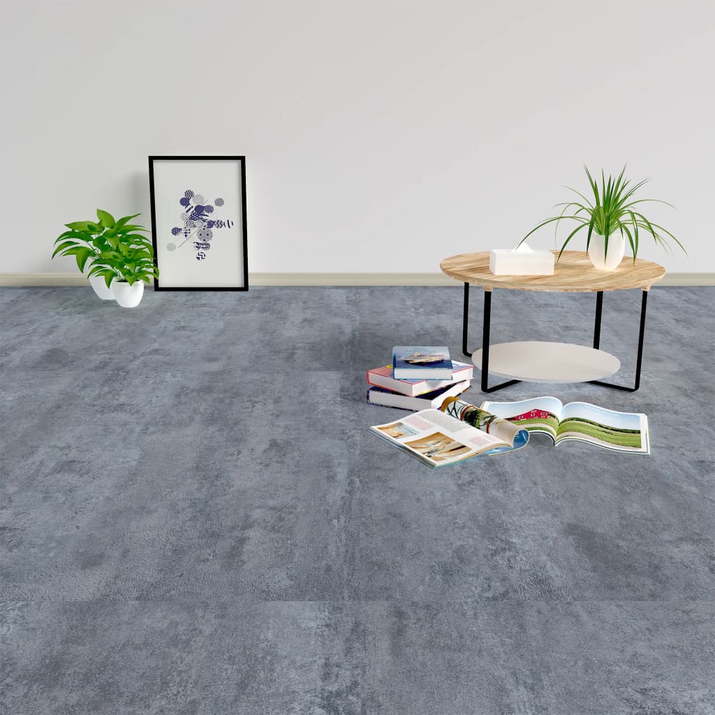 Vloerplanken zelfklevend 5,11 m² PVC marmerpatroon grijs