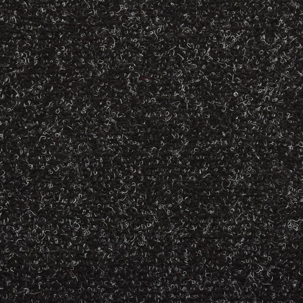 Trapmatten 15 st 65x21x4 cm naaldvilt zwart