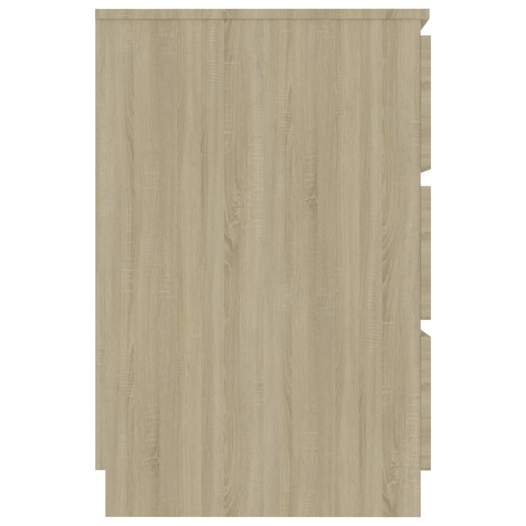 Schrijftafel 140x50x77 cm bewerkt hout sonoma eikenkleurig