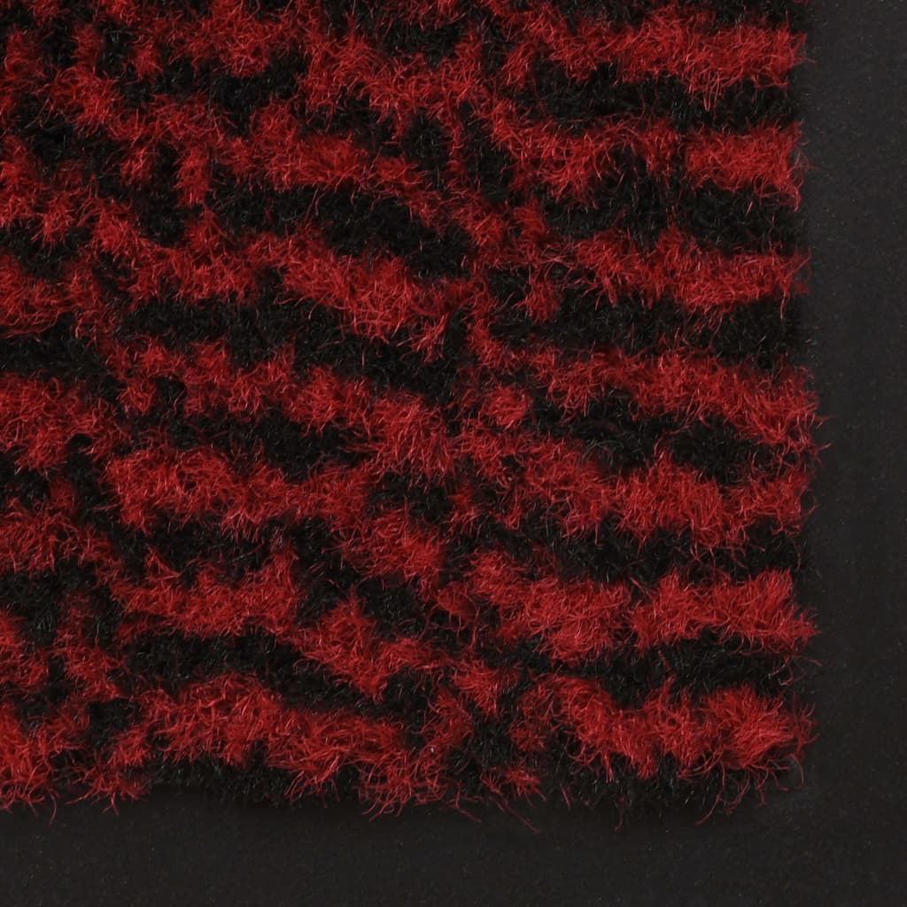 Droogloopmatten 2 st rechthoekig getuft 120x180 cm rood
