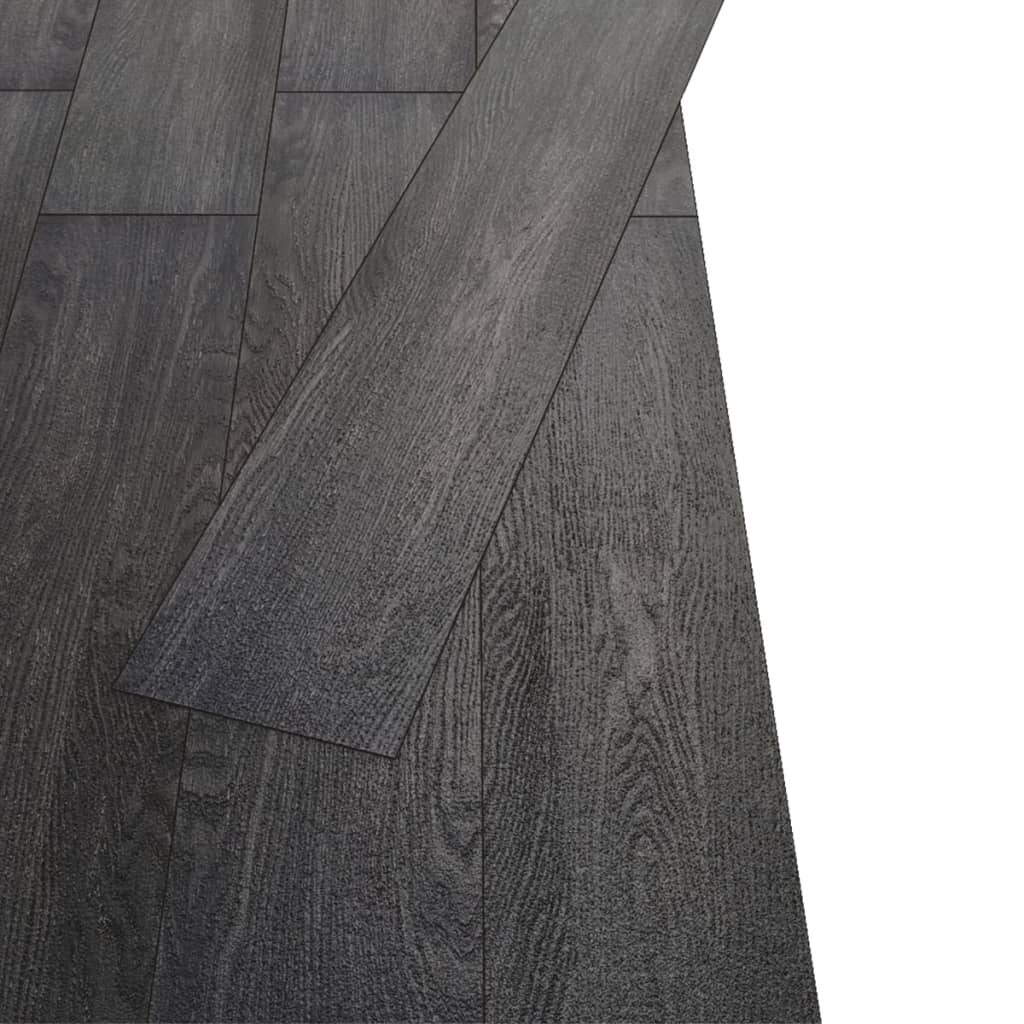 Vloerplanken niet-zelfklevend 4,46 m² 3 mm PVC zwart