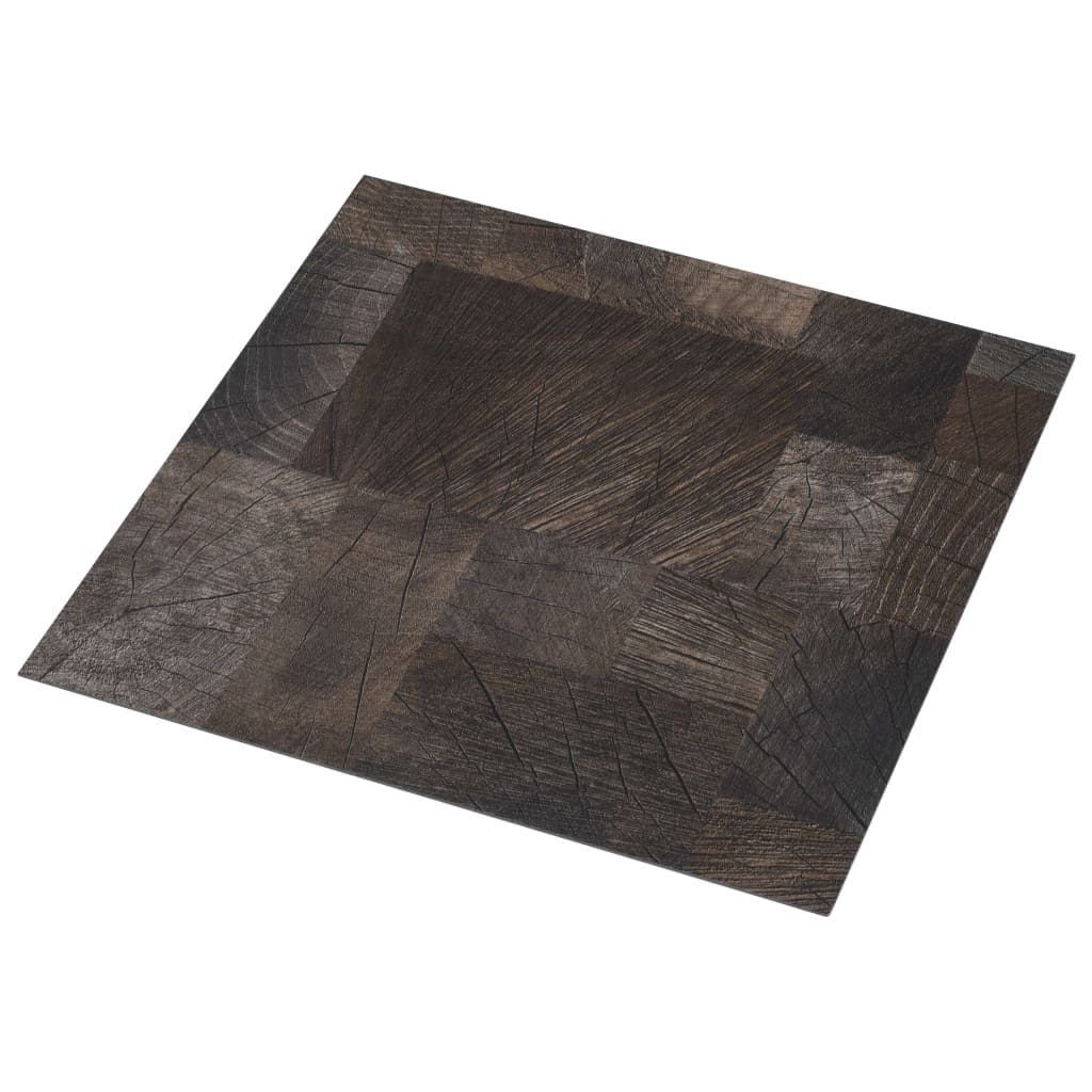 Vloerplanken zelfklevend 5,11 m² PVC houtstructuur bruin