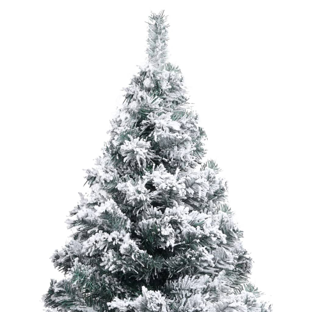 Kunstkerstboom met sneeuw 150 cm groen