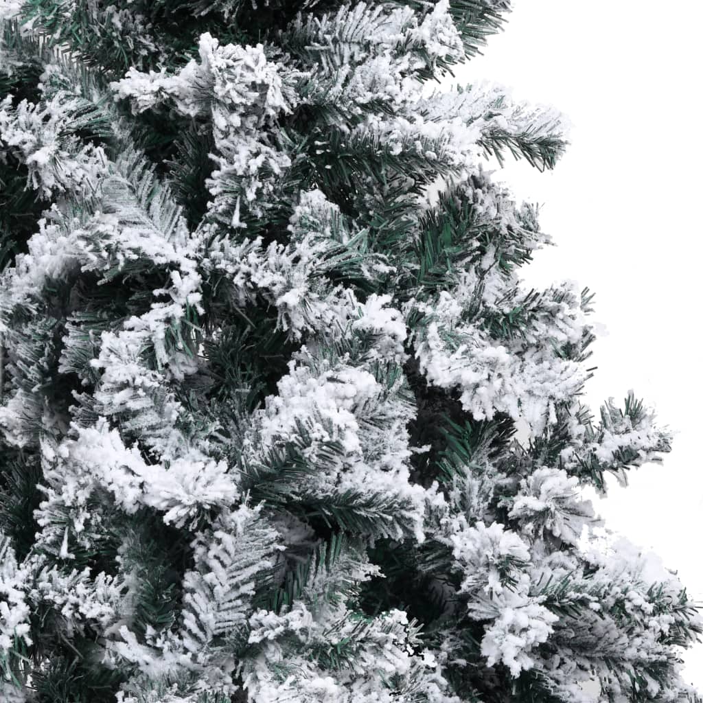 Kunstkerstboom met sneeuw 150 cm groen