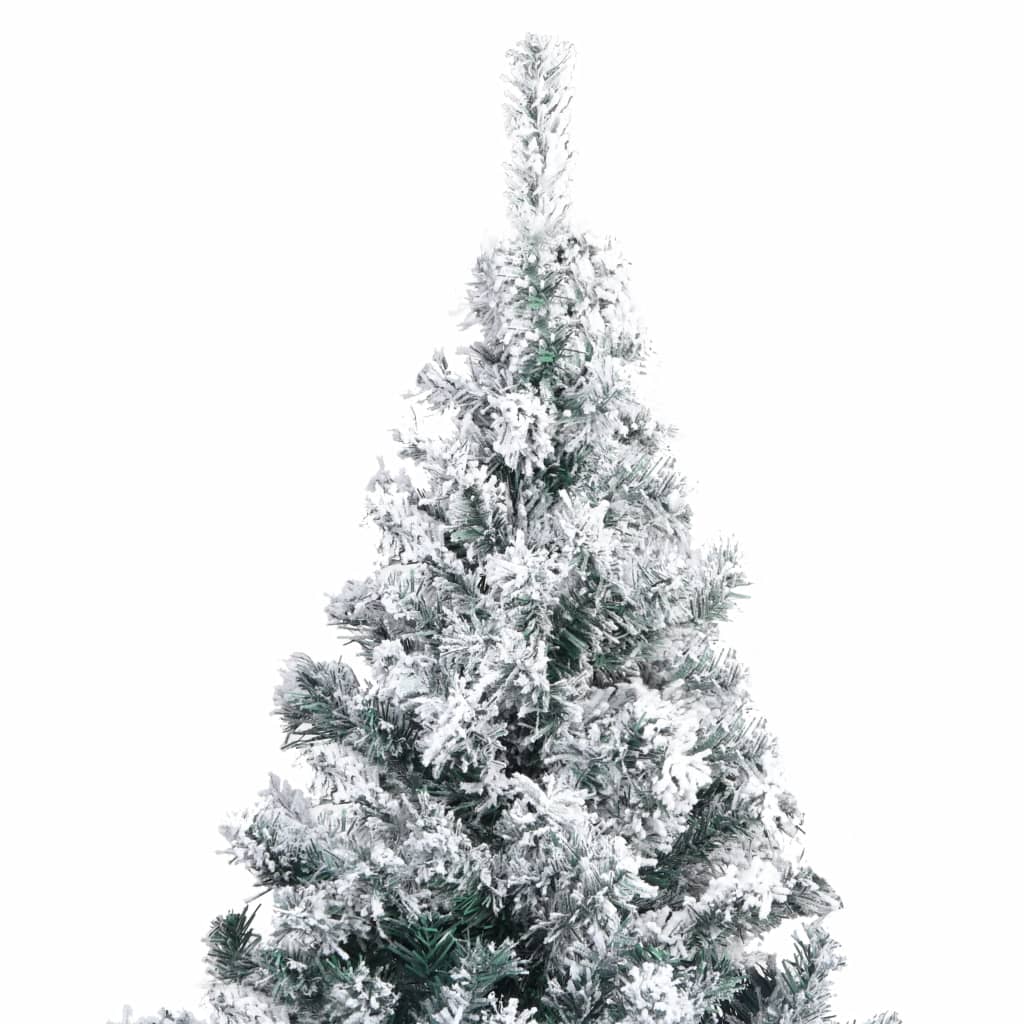 Kunstkerstboom met sneeuw 180 cm groen