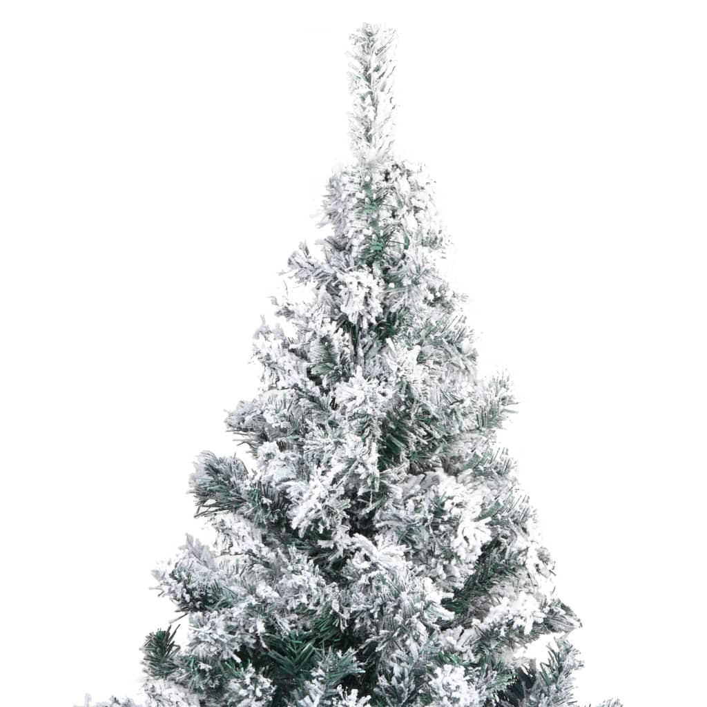 Kunstkerstboom met sneeuw 240 cm groen