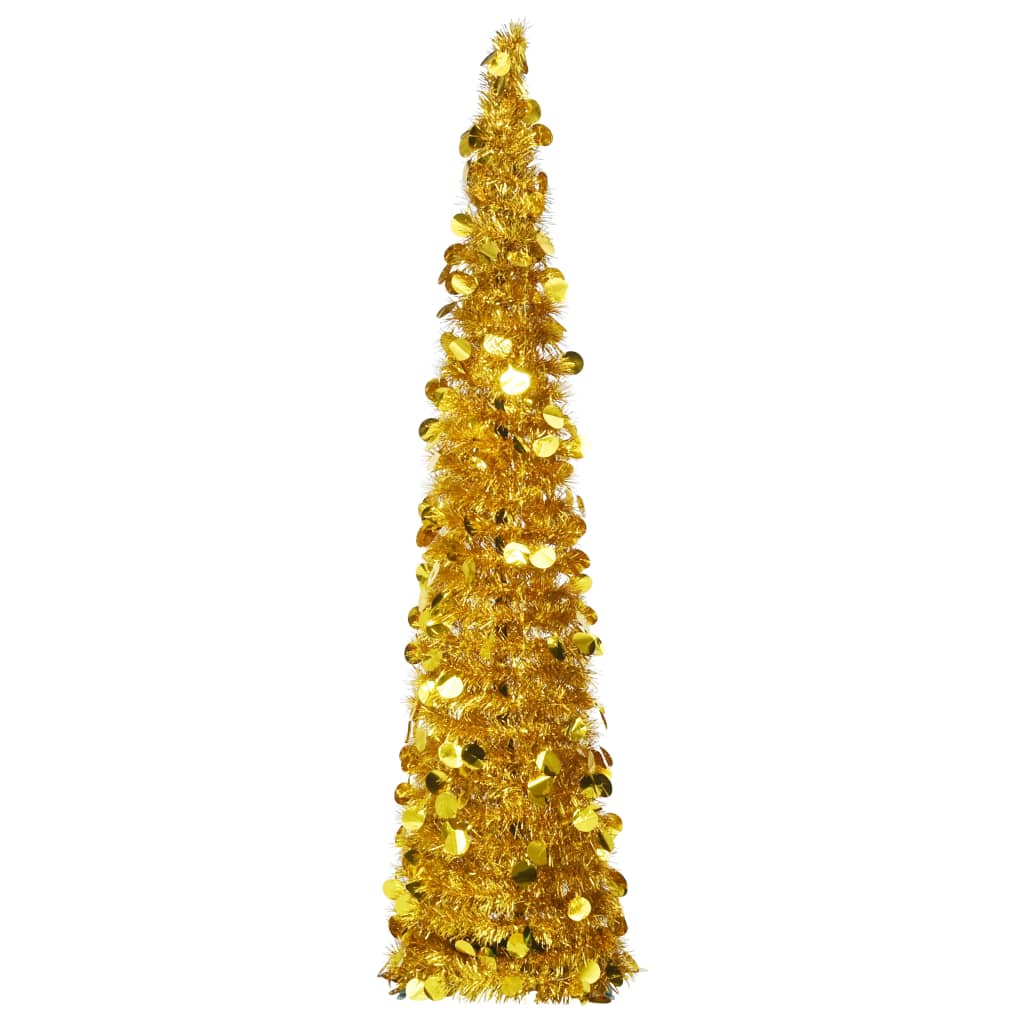 Kunstkerstboom pop-up 150 cm PET goudkleurig