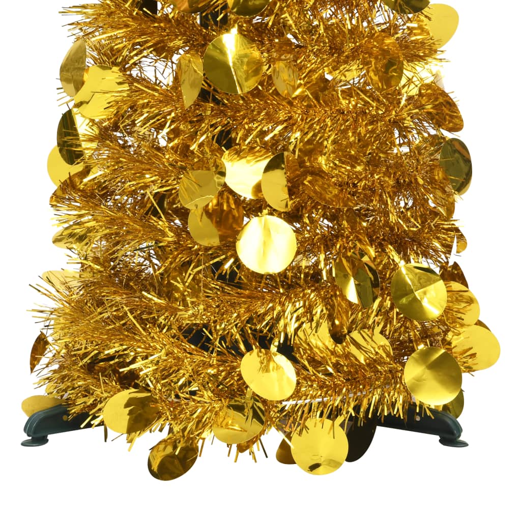 Kunstkerstboom pop-up 150 cm PET goudkleurig