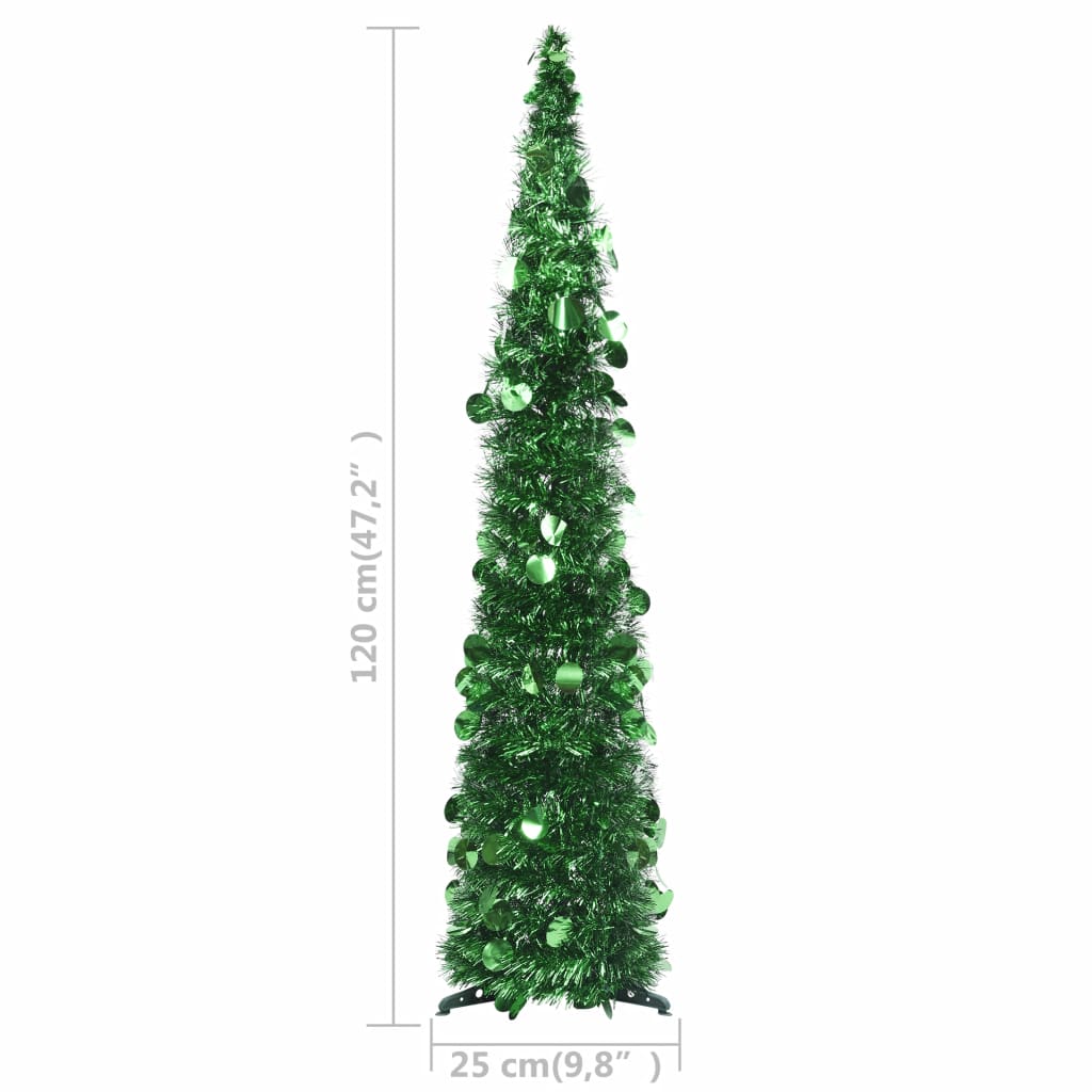 Kunstkerstboom pop-up 120 cm PET groen