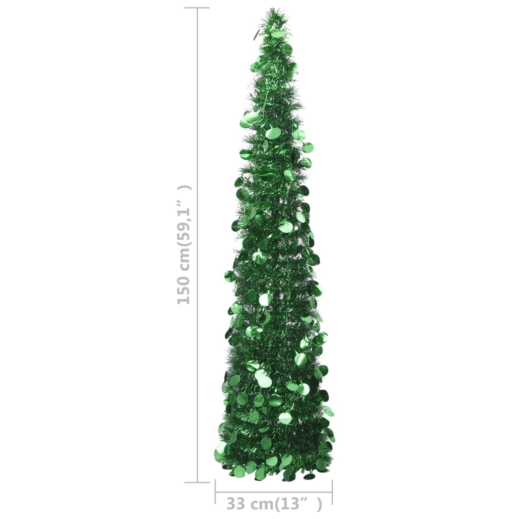 Kunstkerstboom pop-up 150 cm PET groen