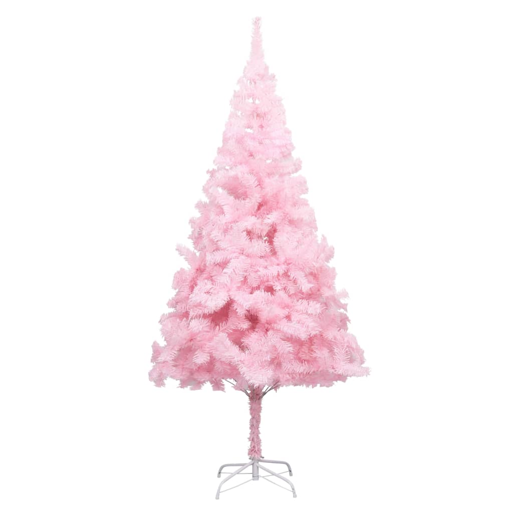 Kunstkerstboom met standaard 180 cm PVC roze