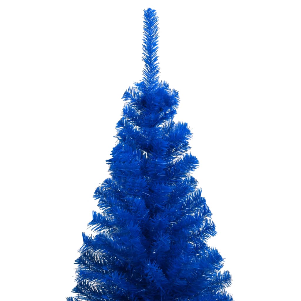 Kunstkerstboom met standaard 150 cm PVC blauw