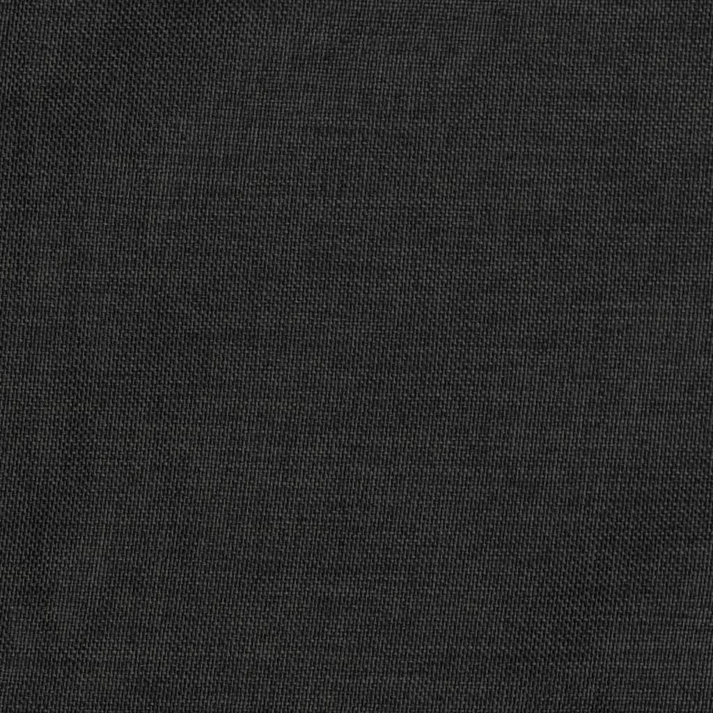 Gordijn linnen-look verduisterend haken 290x245 cm antraciet
