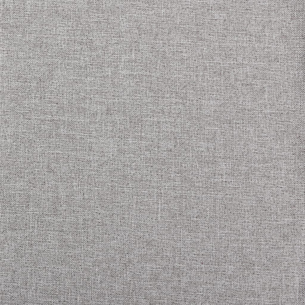 Gordijn linnen-look verduisterend met ogen 290x245 cm grijs