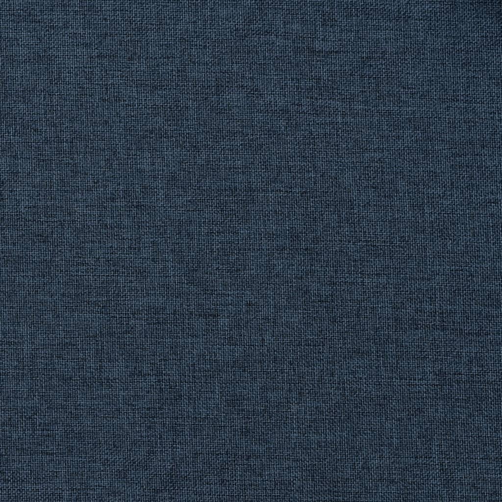 Gordijnen linnen-look verduisterend haken 2 st 140x225 cm blauw