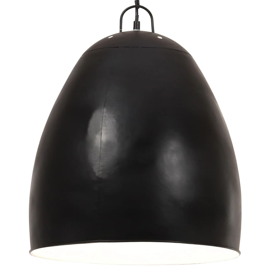 Hanglamp industrieel rond 25 W E27 42 cm zwart